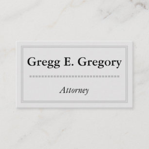 Classy & Elegant Attorney Business Card