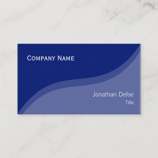 Customizable Classy Elegant Blue Professional Business Card
