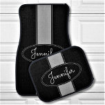 Classy Elegant Custom Name Personalized Car Floor Mat<br><div class="desc">Add a name and easily create your elegant personalized car floor mats. Click CUSTOMIZE to change the background color. You can TRANSFER this DESIGN on other Zazzle products and adjust it to fit most of the Zazzle items. You can also click the CUSTOMIZE button to add, delete or change details...</div>