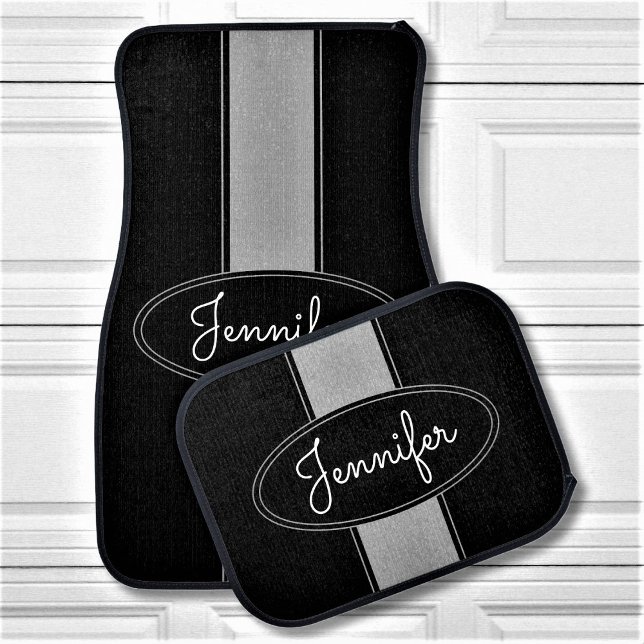 Classy Elegant Custom Name Personalized Car Floor Mat (Creator Uploaded)