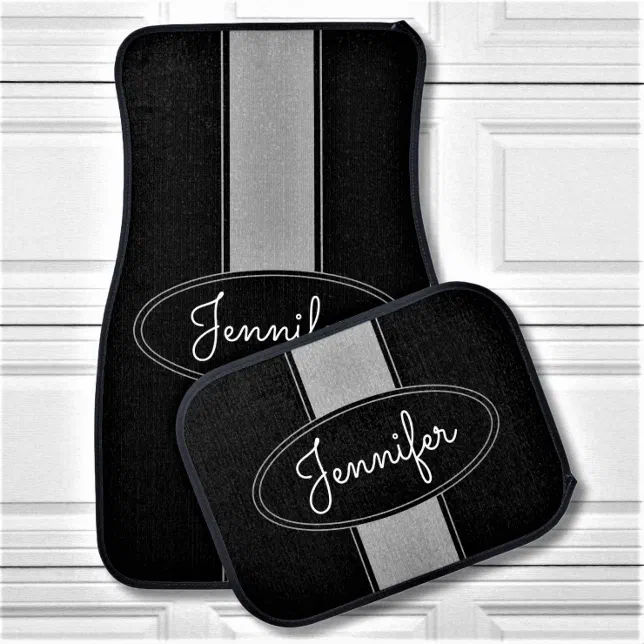 Classy Elegant Custom Name Personalized Car Floor Mat | Zazzle