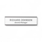 Classy Elegant Custom Name Title Employee Office