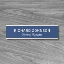 Classy Elegant Custom Name Title Employee Office Door Sign