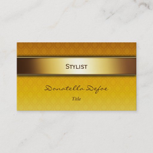 Customizable Classy Elegant Damask Professional Business Card