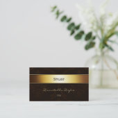 Classy Elegant Damask Professional | Stylist Business Card (Standing Front)
