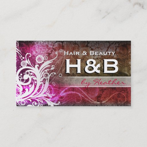 Customizable Classy &amp; Elegant Flourish Salon/Hairstylist Card Business Card