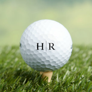 Classy Elegant Initials Modern Monogram Golf Balls