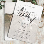 Classy Elegant Photo Overlay QR Code Wedding Invitation<br><div class="desc">Announce your special day with the timeless sophistication of the Classy Elegant Photo Overlay QR Code Wedding Invitation. This wedding invitation template seamlessly combines modern design with classic charm, making it the perfect choice for couples who appreciate understated elegance. The minimalist black-and-white color scheme highlights your favorite engagement photo, while...</div>
