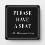 [ Thumbnail: Classy, Elegant "Please Have a Seat" + Name Plaque ]