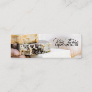 Classy Elegant Raw Organic Artisan Soap Maker Mini Business Card