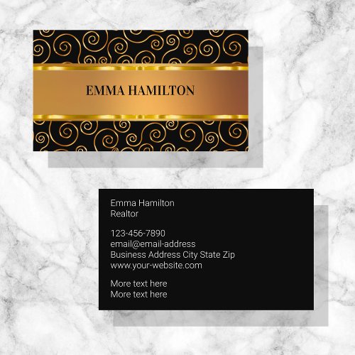 Classy Elegant Realtor Business Profile Cards