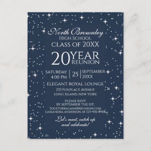 Classy, Elegant School Reunion Design Invitation Postcard