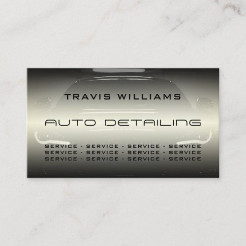 Classy elegant shiny automotive  business card
