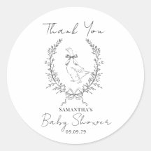 Classy Elegant silly goose baby shower