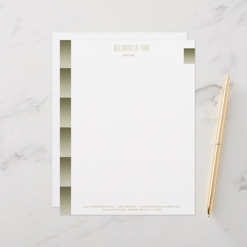 Classy Elegant Simple Gold Professional Business Letterhead