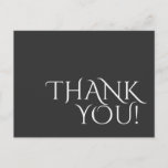 [ Thumbnail: Classy, Elegant "Thank You!" Postcard ]