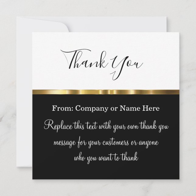 Classy Elegant Thank You With Envelopes (Front)
