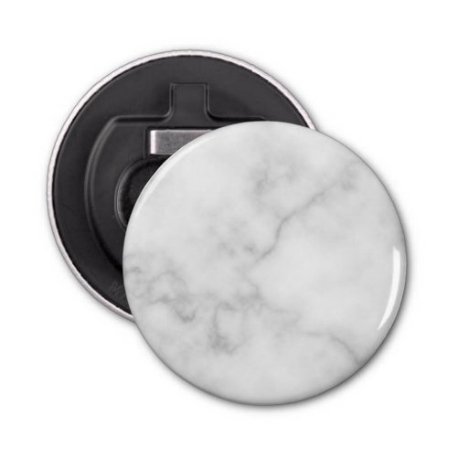 Classy Elegant White Marble Pattern Bottle Opener