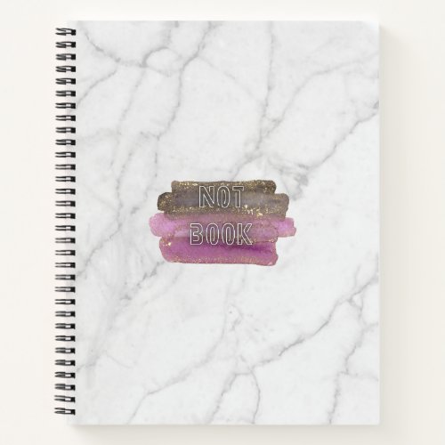Classy Elegant White Marble Pattern Gratitude Notebook