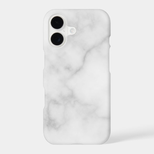 Classy Elegant White Marble Pattern Iphone Case (Back)