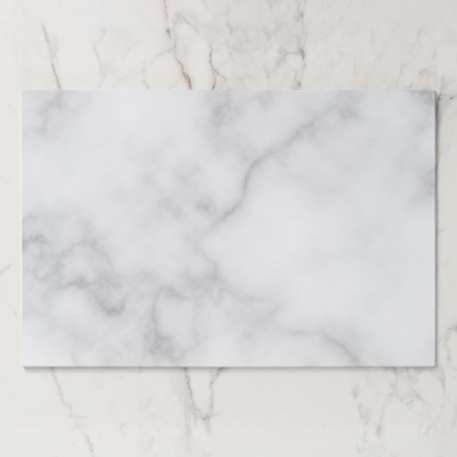 Classy Elegant White Marble Pattern Paper Pad (Front)