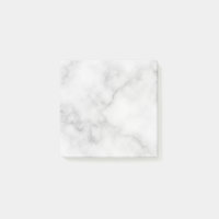 Classy Elegant White Marble Pattern Post-it Notes