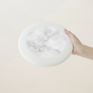 Classy Elegant White Marble Pattern Wham-O Frisbee