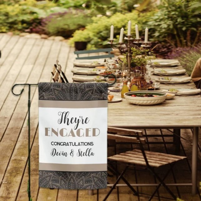 Classy! Engagement party  Garden Flag (Creator Uploaded)