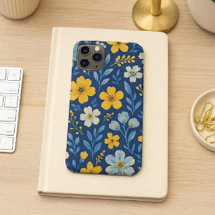 Classy Ethnic Mediterranean Floral Art Pattern iPhone 11 Pro Max Case