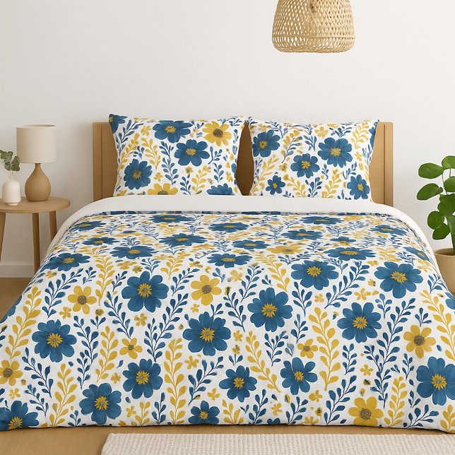 Classy Ethnic Mediterranean Floral Art Pattern Pillow Case (Creator Uploaded)