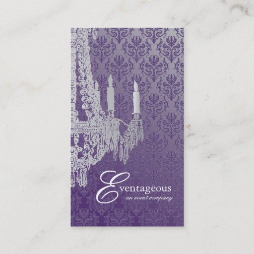 Customizable Classy Event Planner Business Card