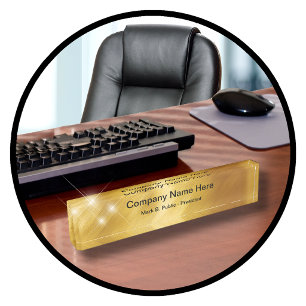 Classy Executive Desk Name Plates