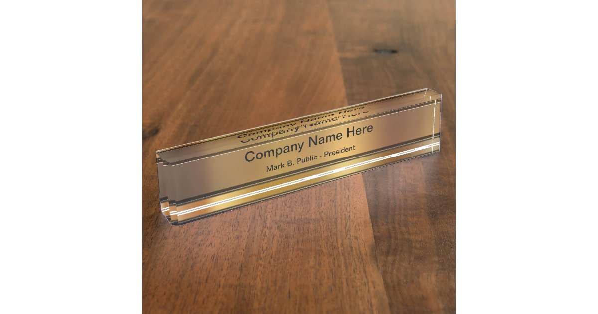 Classy Executive Desk Name Plates Zazzle