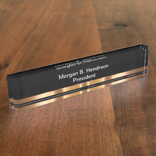 Classy Executive Desk Plaque Desk Name Plate Zazzle Com