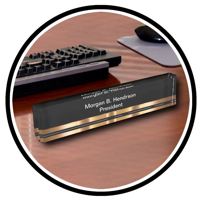 Classy Executive Desk Plaque Name Plate (Creator Uploaded)