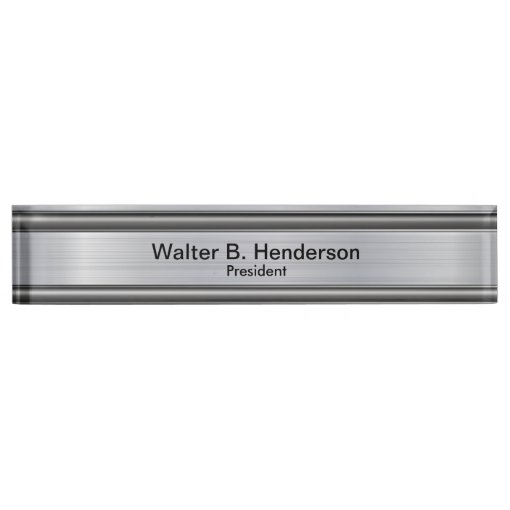 Classy Executive Gift Name Plaque Nameplate | Zazzle