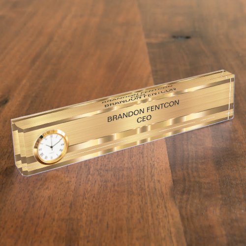 Classy Executive Gift Name Plate Monogram