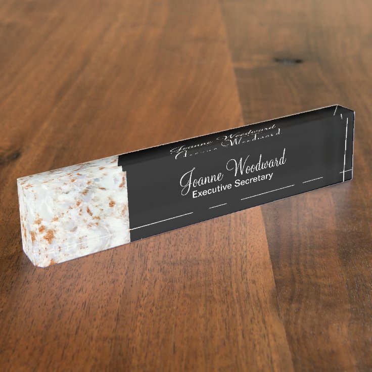 Classy Executive Secretary Desk Name Plate Zazzle