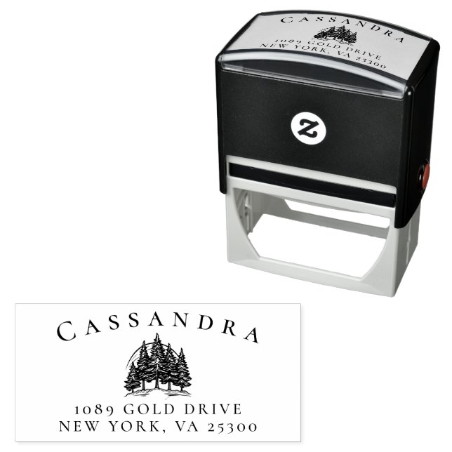 Classy Family Name Return Address Self-inking Stamp (In Situ)