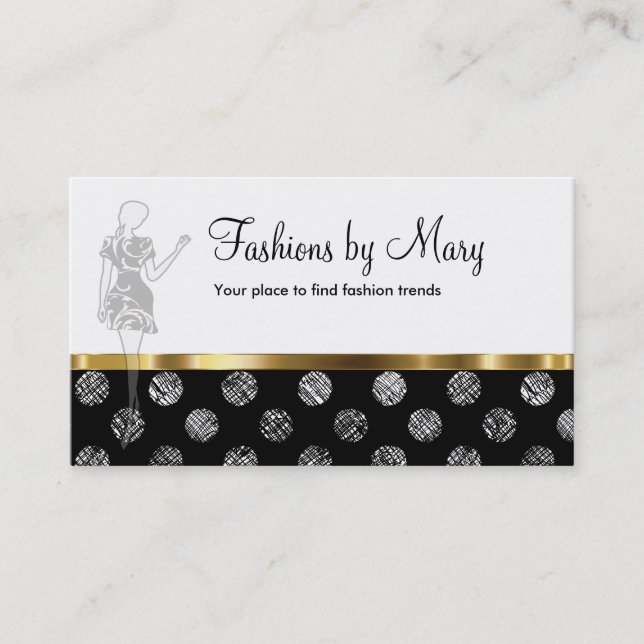 Classy Fashion Business Cards (Front)