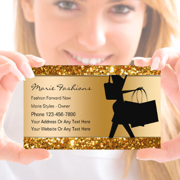 Classy Fashion Business Cards by Luckyturtle at Zazzle