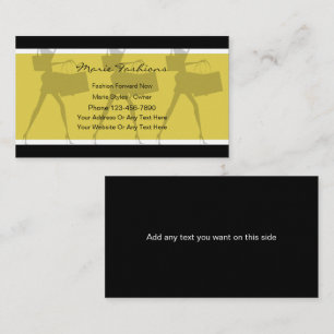 Classy Fashion Business Cards
