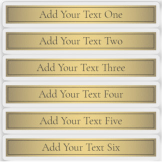 Classy Faux Gold 2 with Black Text Sticker