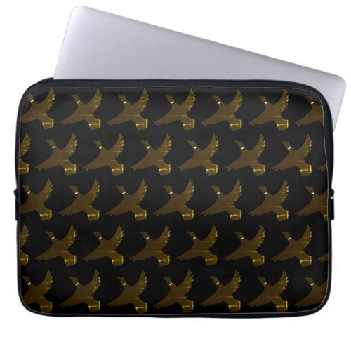 Classy Faux Gold Foil Ducks Laptop Sleeve