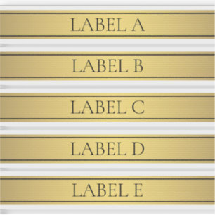 Classy Faux Gold Stripe Sticker