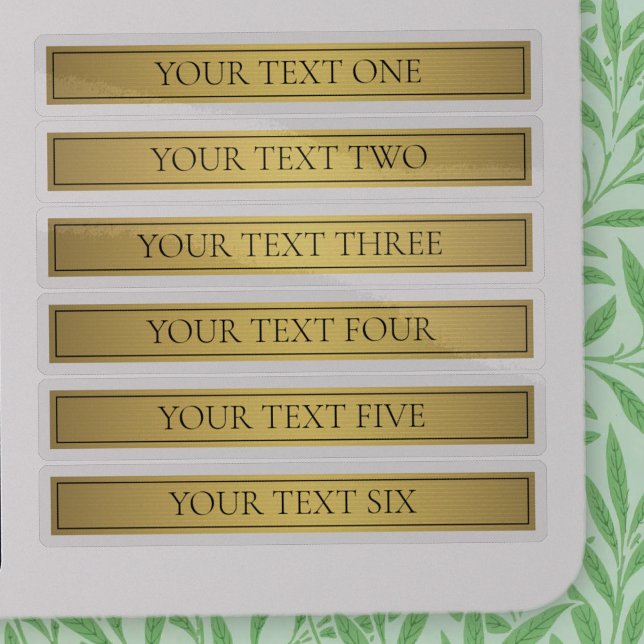 Classy Faux Gold with Black Text Sticker (Creator Uploaded)