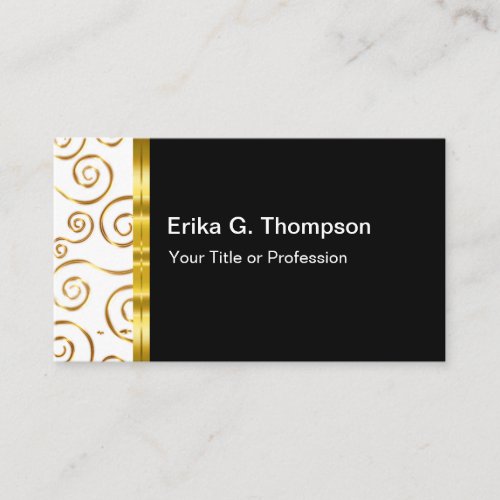 Classy Female Monogram Professional Businesscards Business Card