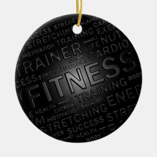 Classy Fitness Ornament (Front)