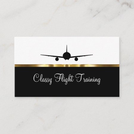 Classy Flight Training Service Business Card