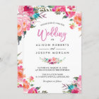 Classy Floral Blossom Watercolor Flowers Wedding